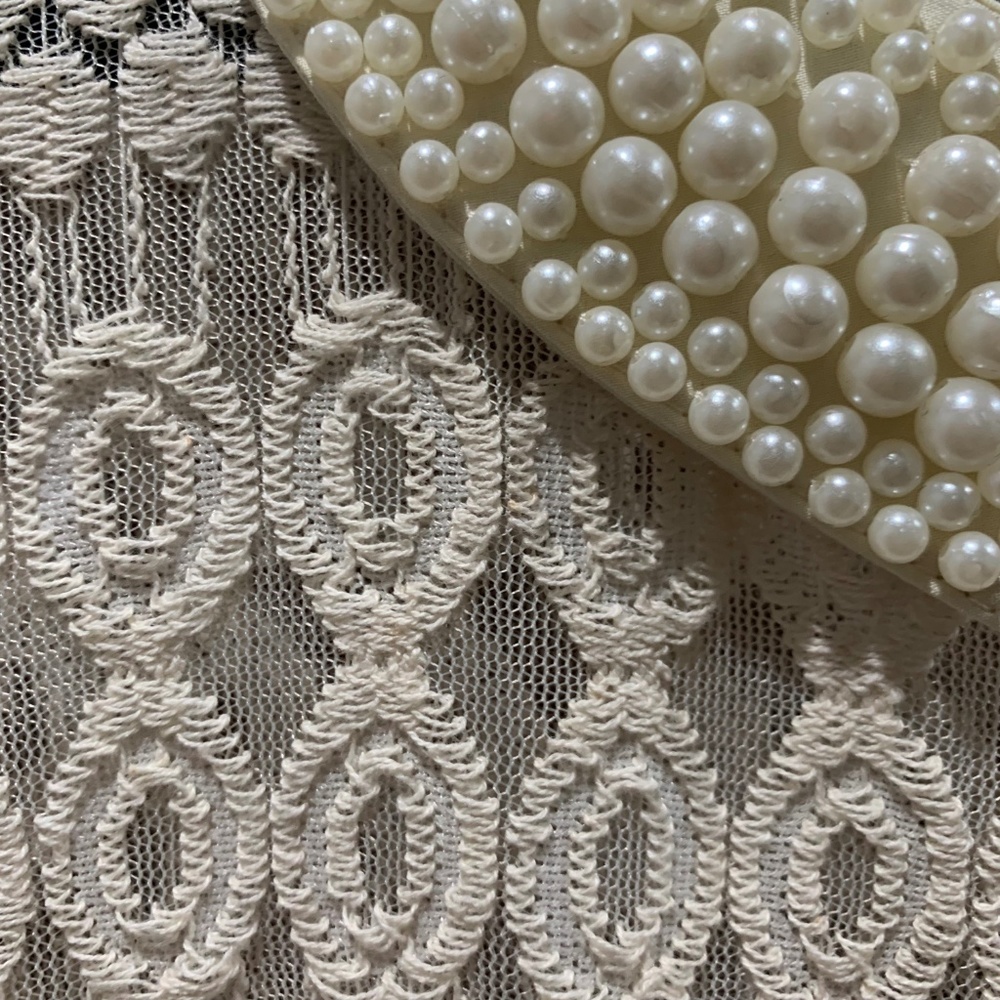 Ark & Co white lace and pearl collared dress - Picture 2 of 3